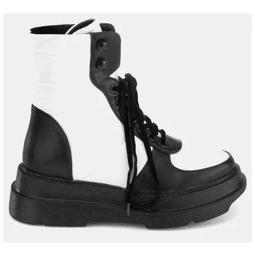 Ботинки  TOSCA BLU, демисезон/зима, высокие, размер 35, черный, белый
