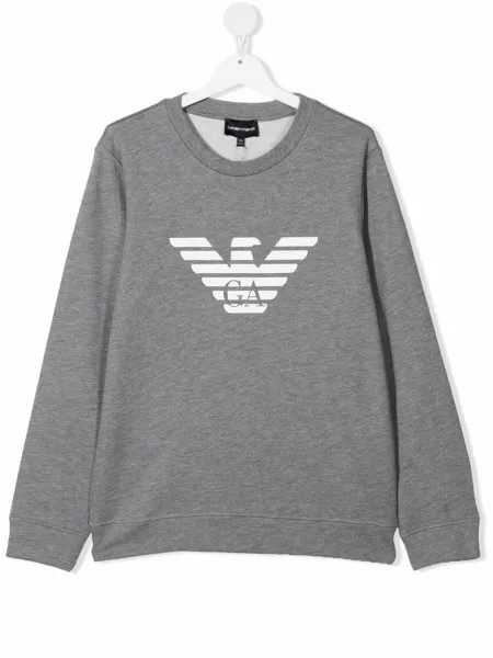 Emporio Armani Kids толстовка с логотипом