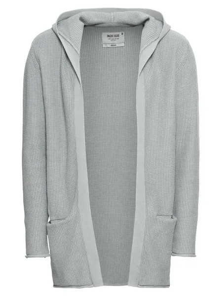 Вязаный кардиган Indicode Jeans GRAHAM, светло-серый