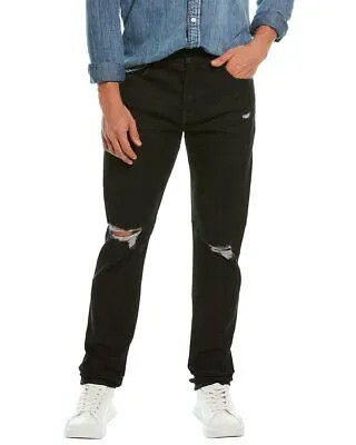 Черные узкие зауженные мужские джинсы 7 For All Mankind Adrien Festival