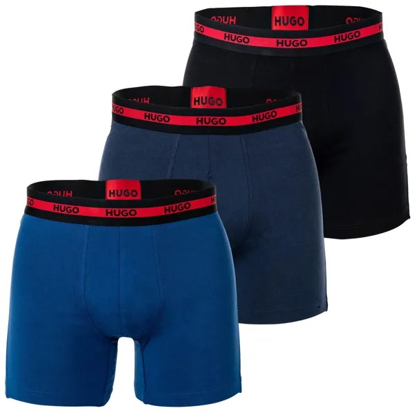 Боксеры HUGO Boxershort 3 шт, синий