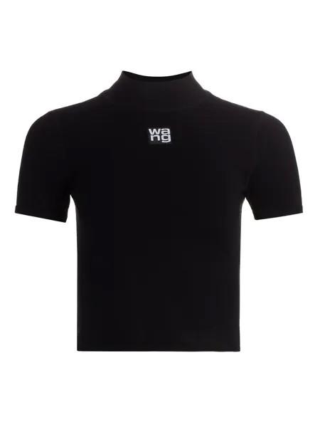 Футболка с воротником-стойкой alexanderwang.t, черный