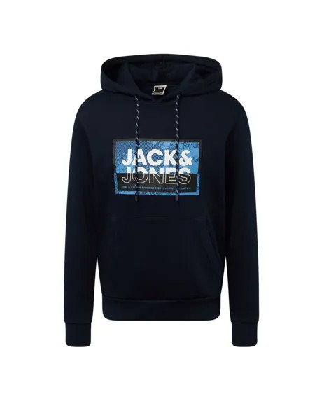 Толстовка JACK & JONES LOGAN, синий/ночной синий