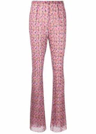 Philosophy Di Lorenzo Serafini брюки с завышенной талией и цветочным принтом