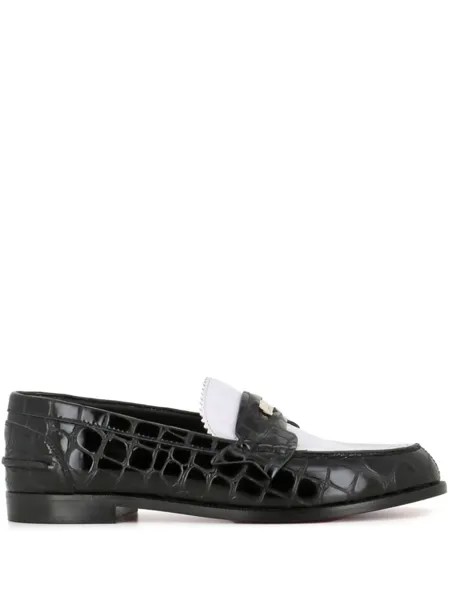 Christian Louboutin кожаные лоферы, белый