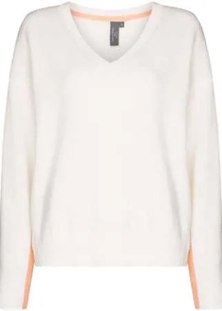 Sweaty Betty джемпер с V-образным вырезом и полосками