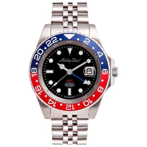 Наручные часы Mathey-Tissot Швейцарские механические наручные часы Mathey-Tissot H903ATAR, серебряный