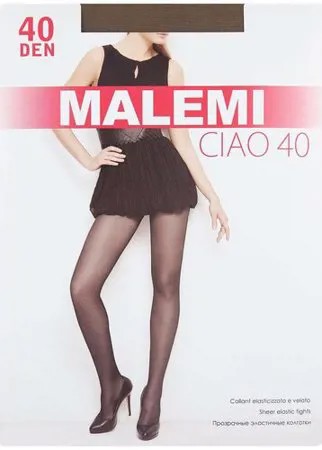 Колготки Malemi Ciao, 40 den, размер 4, коричневый, бежевый
