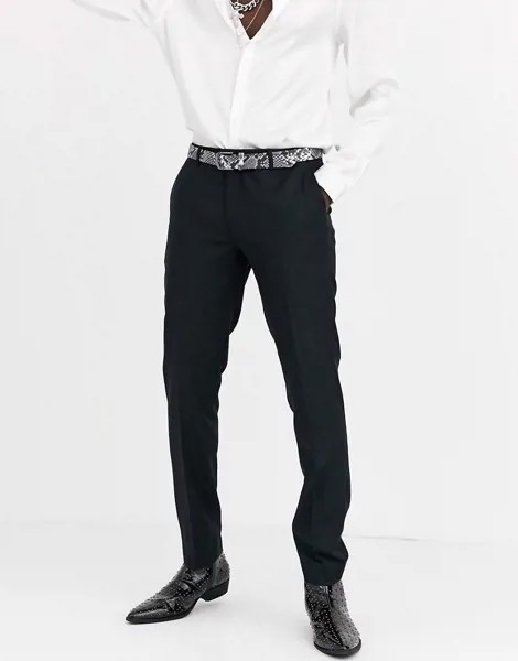 Черные брюки под смокинг Twisted Tailor-Черный