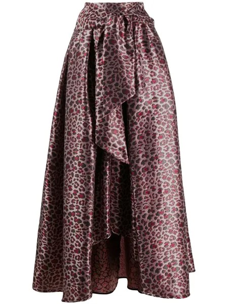 Ultràchic присборенная юбка с леопардовым принтом