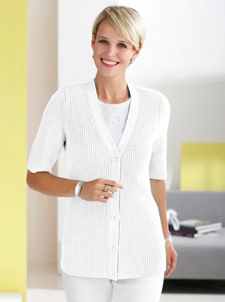 Классический кардиган Basics Classic Basics, белый