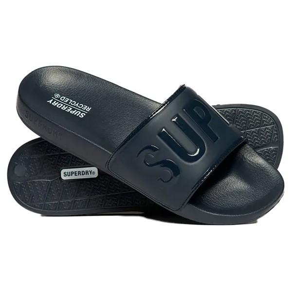 Шлепанцы Superdry Code Core Vegan Pool, синий