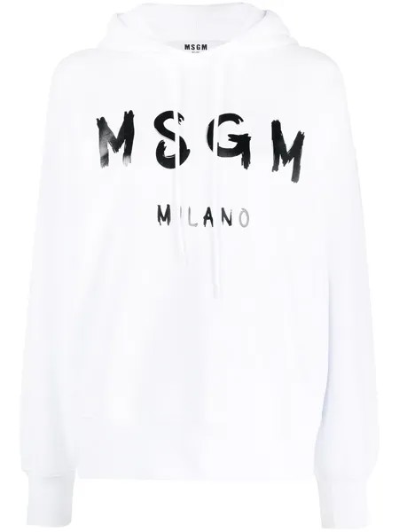 MSGM худи с длинными рукавами и логотипом