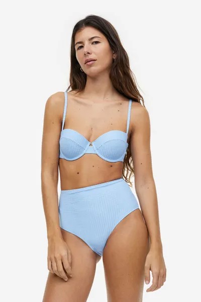 Лиф бикини-балконет H&M, синий