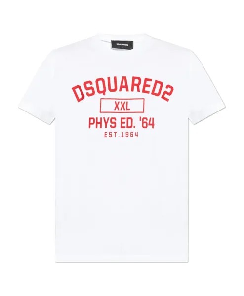 Футболка с логотипом Dsquared2, белый
