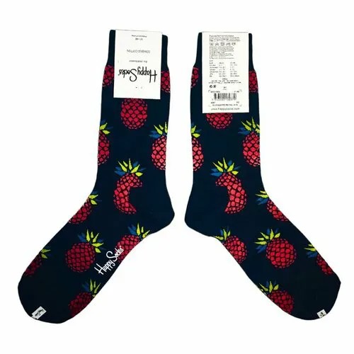 Носки Happy Socks, размер 41-46, красный, черный
