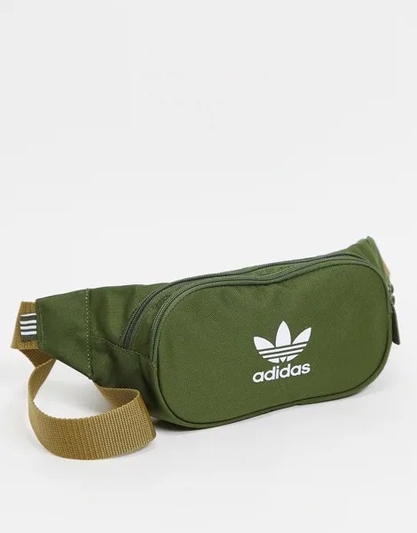 Зеленая сумка через плечо adidas Originals essentials-Зеленый цвет
