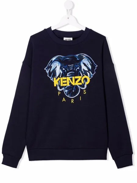 Kenzo Kids толстовка с вышитым логотипом