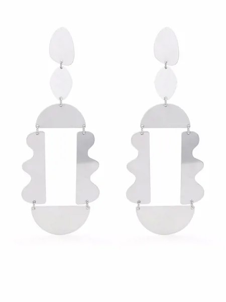 Isabel Marant panelled pendant earrings