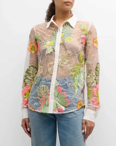 Тропическая кружевная рубашка Le Superbe, цвет Tropical Lace