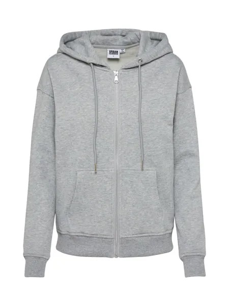 Худи на молнии Urban Classics, пятнистый серый