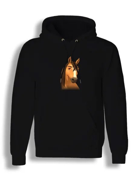 Худи унисекс СувенирShop Спирит/Душа прерий/Мультфильм 8 черное L