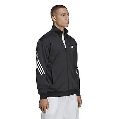 Мужские пальто и верхняя одежда Трикотажная теннисная куртка с 3 полосками adidas