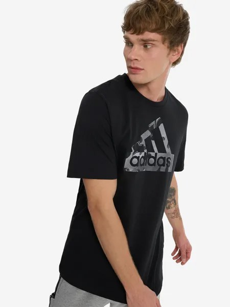 Футболка мужская adidas Camo, Черный