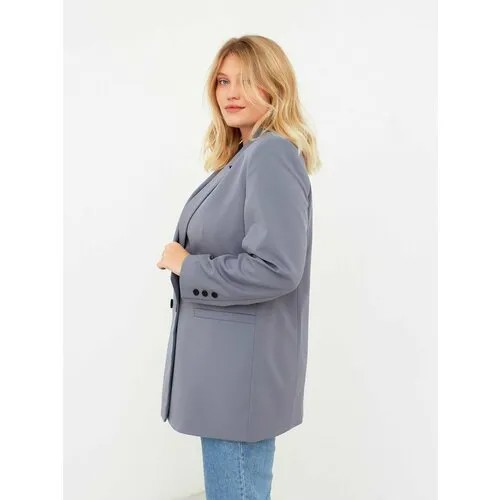 Пиджак MIST, размер 56, голубой, серый