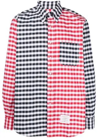 Thom Browne рубашка в клетку гингем