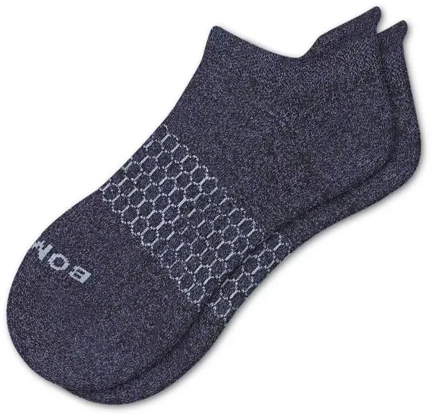 Мужские носки до щиколотки Bombas с мраморным узором, темно-синий/кремовый