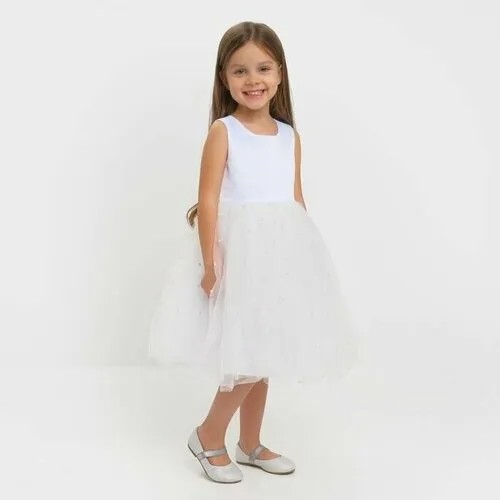 Платье-пачка Kaftan, однотонное, размер 34, белый