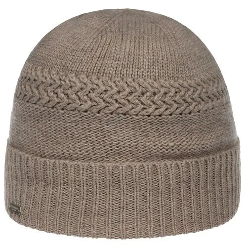 Шапка SEEBERGER арт. 18298-0 TURN-UP BEANIE (песочный), размер ONE