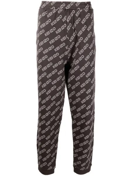 Kenzo спортивные брюки с логотипом, черный