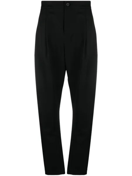Issey Miyake брюки с завышенной талией, черный