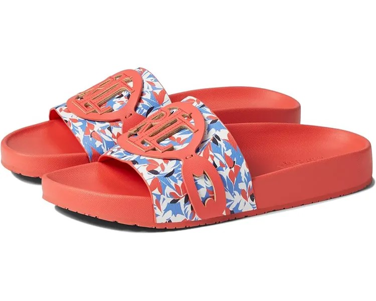 Сандалии LAUREN Ralph Lauren Ayden Pool Slide, цвет Blue/Orange/Multi