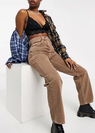 Коричневые джинсы в винтажном стиле 90-х Reclaimed Vintage Inspired-Коричневый цвет