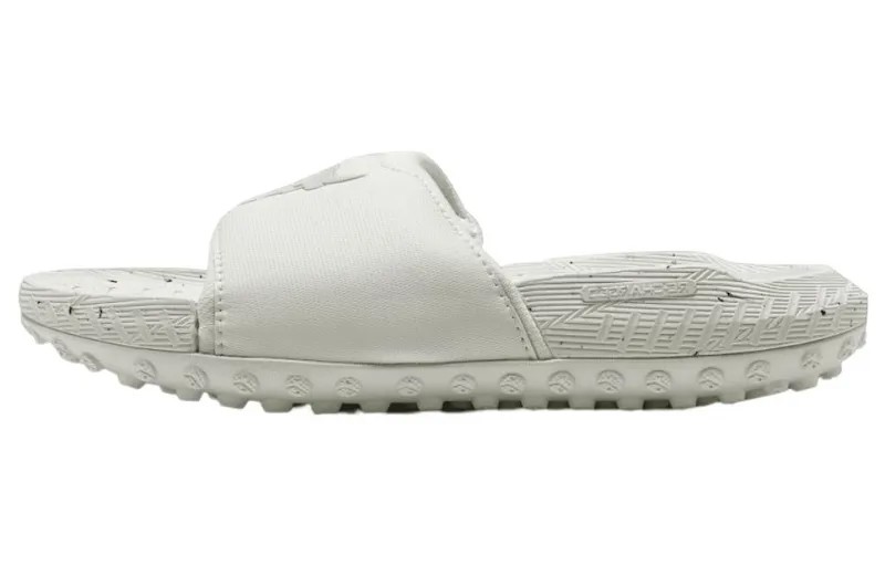 Project Rock 5 Шлепанцы мужские белые Under Armour
