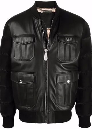 Philipp Plein бомбер с дутыми вставками