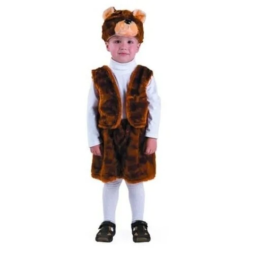 Карнавальный костюм Батик Медведь Бурый, рост 110, размер 28