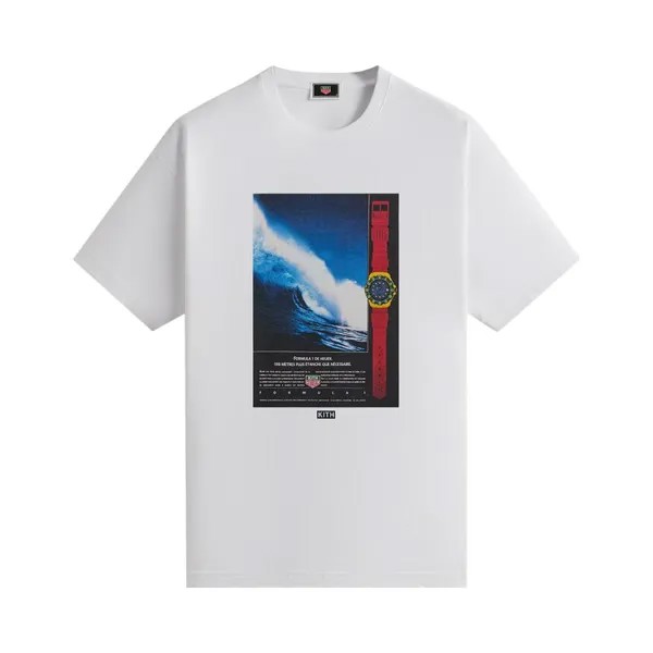 Футболка Kith x TAG Heuer Formula 1 Hawaii Vintage Tee, белый
