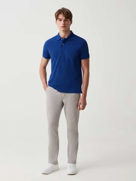 Брюки чиносы из эластичного хлопка приталенного кроя Ovs, цвет light grey