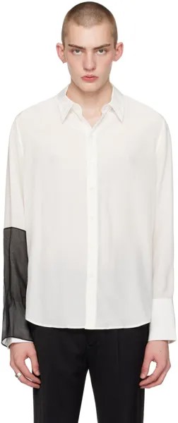 Белая свободная рубашка Helmut Lang