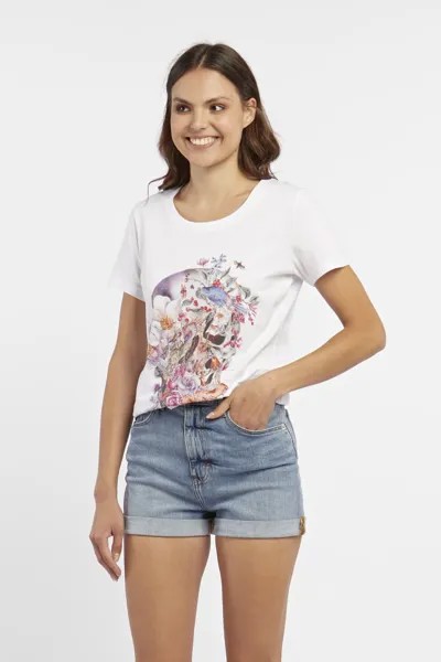 Футболка с принтом DEER SKULL RODEO Einstein Newton, цвет weiß
