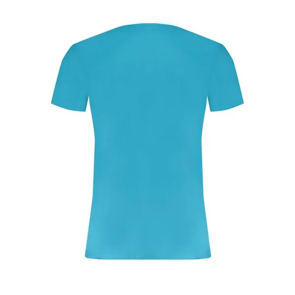 Trussardi синяя хлопковая мужская футболка, цвет Light Blue