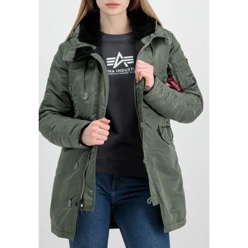Парка ALPHA INDUSTRIES, размер XS, хаки