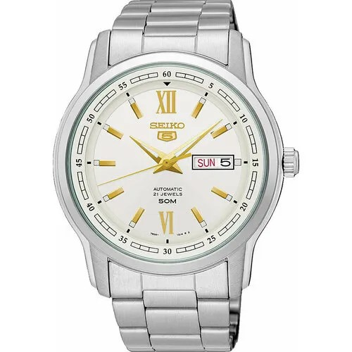 Наручные часы SEIKO SEIKO 5, серебряный