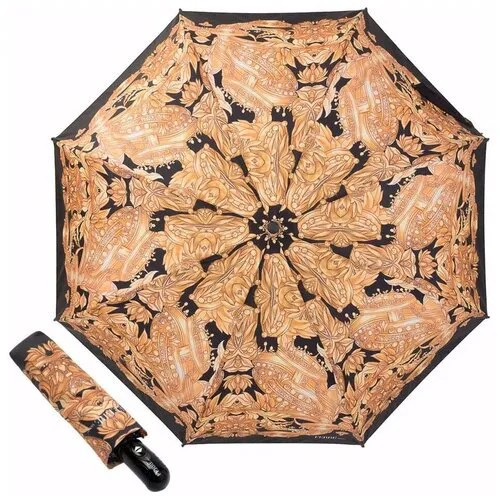 Зонт складной женский Ferre 6009-OC Pattern Gold
