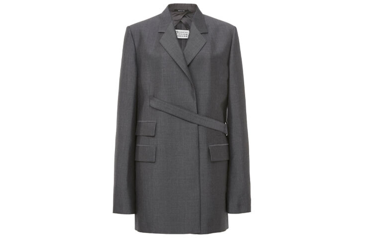 Деловой костюм женский серый Maison Margiela