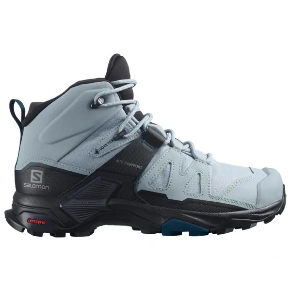 Ботинки для прогулки Salomon Women's X Ultra 4 Mid Wide GTX, цвет Quarry/Black/Legion Blue